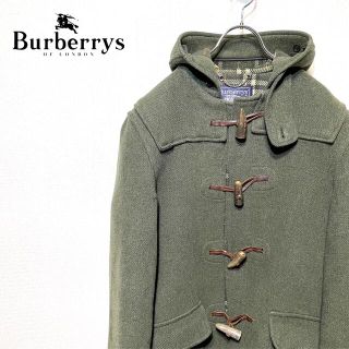 バーバリー(BURBERRY)の90s BURBERRYS ダッフルコート 肉厚 モスグリーン ノバチェック(ダッフルコート)