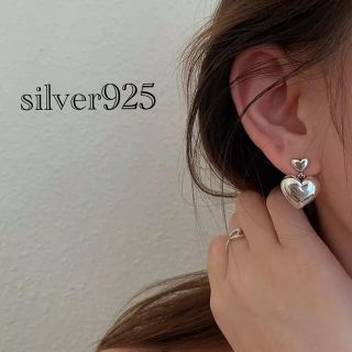 ケービーエフ(KBF)のぷっくりハートピアス シルバー925 silver925  イヤーカフピアス(ピアス)