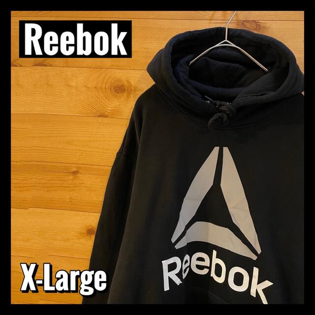 Reebok(リーボック)の【Reebok】ロゴ プリント スウェット パーカー ビッグシルエット US古着 メンズのトップス(パーカー)の商品写真