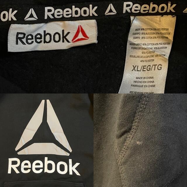 Reebok(リーボック)の【Reebok】ロゴ プリント スウェット パーカー ビッグシルエット US古着 メンズのトップス(パーカー)の商品写真