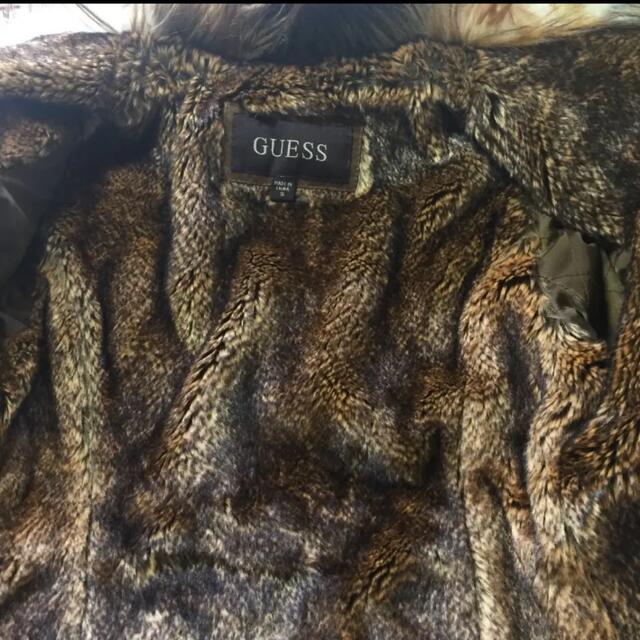 GUESS(ゲス)の【美品】☆GUESS スエードフェイクファー付き ジャケット コート レディースのジャケット/アウター(毛皮/ファーコート)の商品写真