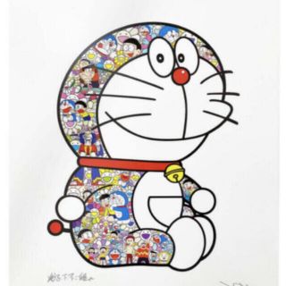 【新品未開封】おすわりドラえもん「毎日大変だよ、のび太くん」村上隆(ポスター)