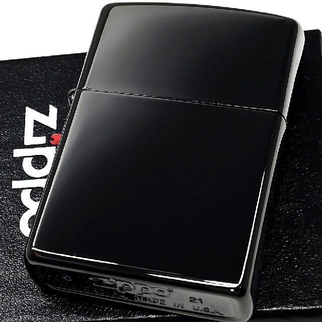 ZIPPO(ジッポー)の『送料無料』新品◇ZIPPO◇PVD エボニー 漆黒ブラック◇ジッポ メンズのファッション小物(タバコグッズ)の商品写真