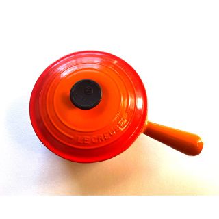 ルクルーゼ(LE CREUSET)のルクルーゼ鍋ソースパン    オレンジ１８センチ(鍋/フライパン)