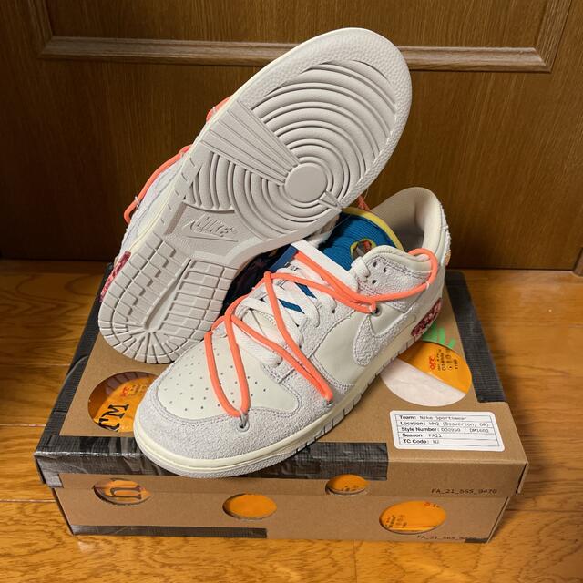 NIKE×off-White dunk low 1of50 LOT No.19