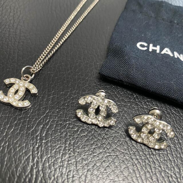 CHANELネックレス＆ピアスセット