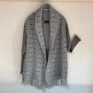 メルローズ(MELROSE)のレディース　婦人服　メルローズ　カーディガン　グレー　サイズフリー(カーディガン)