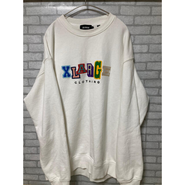 X-LARGE エクストララージ スウェット クルーネック マルチカラー ロゴ