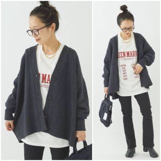 プラージュ(Plage)のplage プラージュ R’IAM washable wool カーディガン(カーディガン)