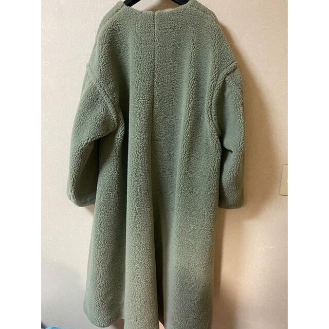 【最終値下げ】CLANE  FLARE FUR COATmint