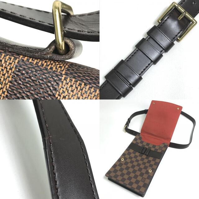 LOUIS VUITTON - ルイヴィトン LOUIS VUITTON ポートベロー N45271 ダミエ ポシェット ショルダーバッグ ダミエキャンバス エベヌ ブラウンの通販 by