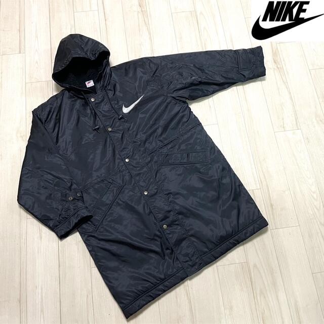 【used】90s NIKE BIG LOGO Bench coat