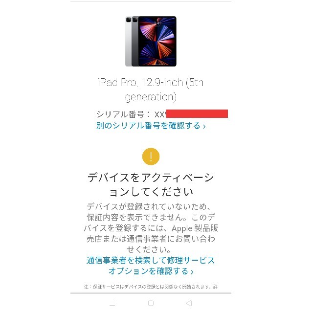 ⑪ 未開封 12.9 インチ 5th wifi iPad Pro 256gb