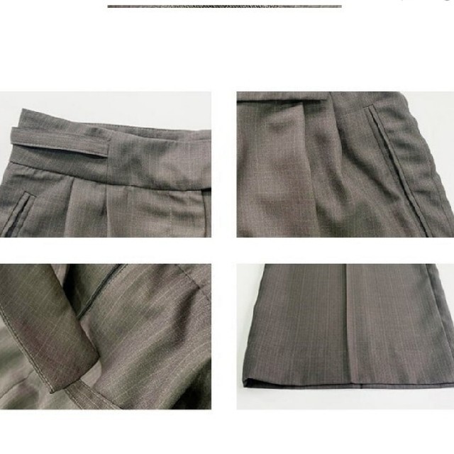 side ribbon wide leg pants綺麗めパンツ　スラックス　パ レディースのパンツ(デニム/ジーンズ)の商品写真