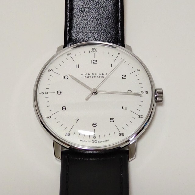 JUNGHANS(ユンハンス)の【値下げしました】ユンハンス　マックスビル　メンズ　自動巻き メンズの時計(腕時計(アナログ))の商品写真