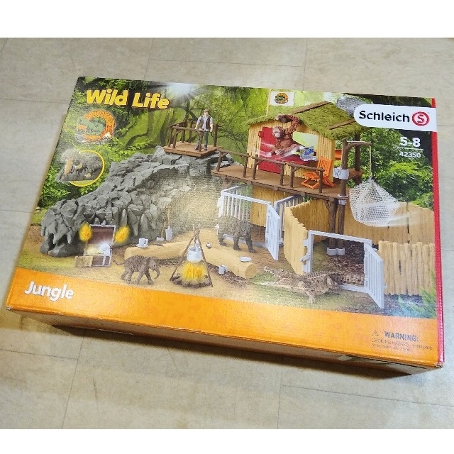 【新品】Schleich シュライヒ ワイルドライフ　クロコ　ジャングル研究所