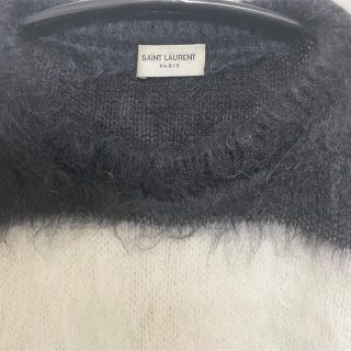 SAINT LAURENT PARIS 18AW ボーダー モヘア ニット