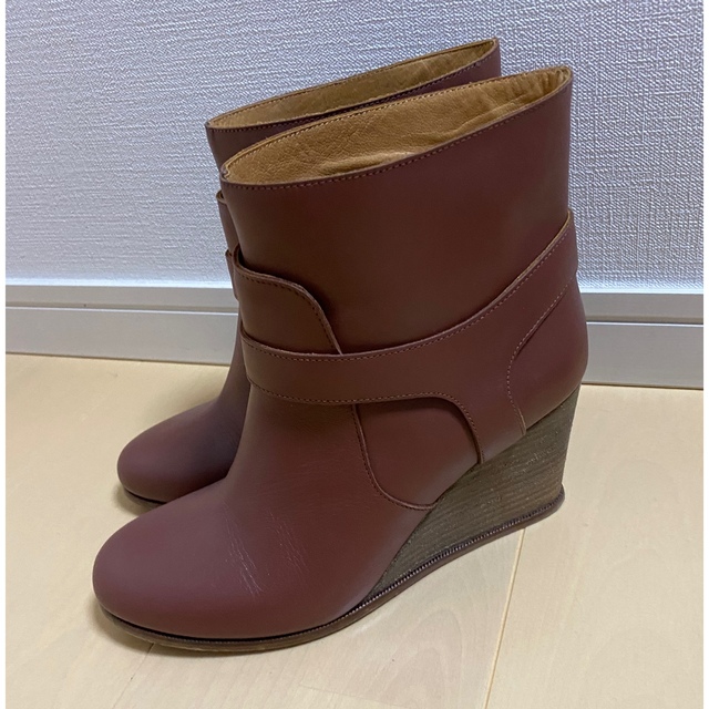 MM6(エムエムシックス)のMM⑥  メゾンマルジェラ　ショートブーツ　ウェッジソール レディースの靴/シューズ(ブーツ)の商品写真