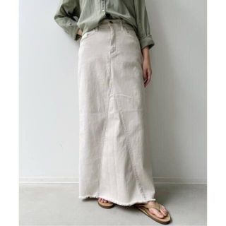 アパルトモンドゥーズィエムクラス(L'Appartement DEUXIEME CLASSE)のGOOD GRIEF! A Line Fringe Hem Skirt(ロングスカート)