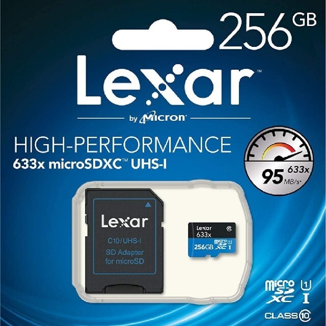 Lexar(レキサー)の新品同様★正規品 microSDXC Lexar 256GB 633X スマホ/家電/カメラのPC/タブレット(PC周辺機器)の商品写真