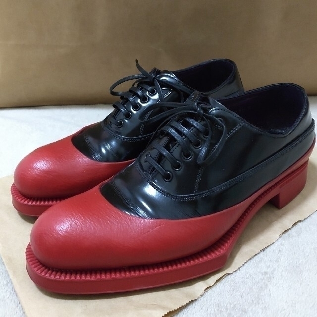 PRADA(プラダ)のPRADA プラダ　ラバーソール　12aw　 24cm レディースの靴/シューズ(ローファー/革靴)の商品写真