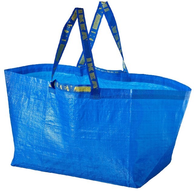 IKEA(イケア)の持ち運びができて人気♪IKEA 整理大容量/フラクタ/ブルーバッグ/Lサイズ１枚 レディースのバッグ(エコバッグ)の商品写真