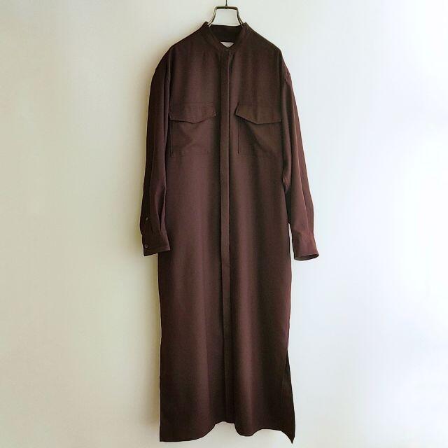 UNITED ARROWS - UNITED ARROWS ロングシャツ ワンピース ブラウン アローズ