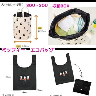 ソウソウ(SOU・SOU)のSOU・SOU(ソウ・ソウ)付録　マルチ収納BOX、ミッフィー　エコバッグ(エコバッグ)