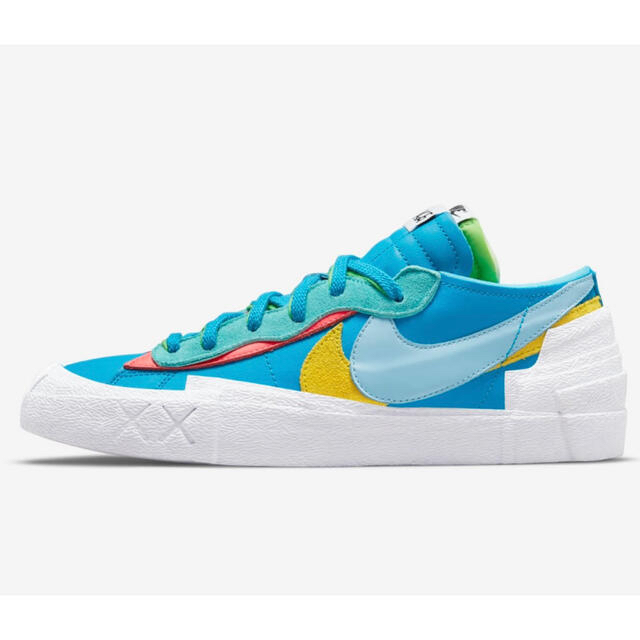 nike sacai kaws blazer low neptune blue靴/シューズ