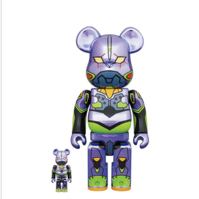 BE@RBRICK エヴァンゲリオン初号機CHROME Ver.100％400％