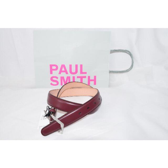 新品☆Paul Smith ベルト 牛革 ワインレッド XLサイズ 送料無料ベルト