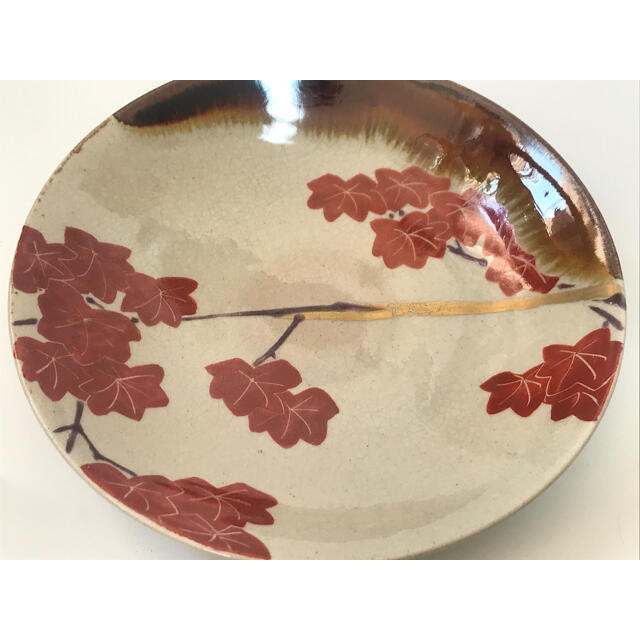 #4 骨董 アンティーク 絵替模様 乾山丸皿 四季 花 銘々皿 4枚 #4 骨董 アンティーク 絵替模様 乾山丸皿 四季 花 銘々皿 4枚