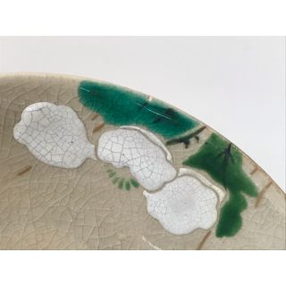 1 骨董 アンティーク 絵替模様 乾山丸皿 四季 花 銘々皿 5枚