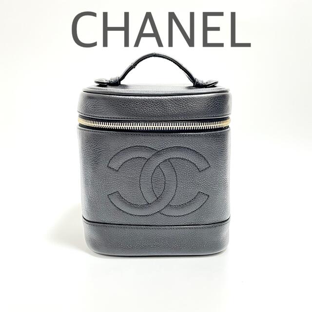 最も ポーチ バニティ シャネル 【美品】 - CHANEL キャビアスキン