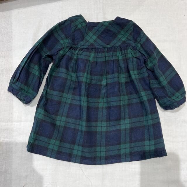 MUJI (無印良品)(ムジルシリョウヒン)の無印　ワンピース　80cm キッズ/ベビー/マタニティのベビー服(~85cm)(ワンピース)の商品写真