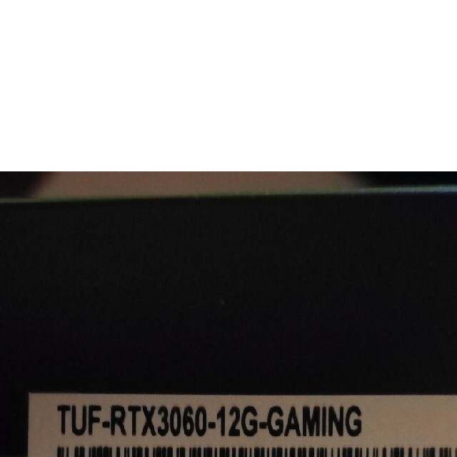 ASUS TUF RTX 3060 未開封 新品 スマホ/家電/カメラのPC/タブレット(PCパーツ)の商品写真
