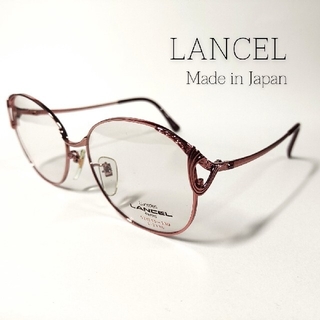 ランセル(LANCEL)のLANCEL メガネフレーム レッド 日本製 03(サングラス/メガネ)