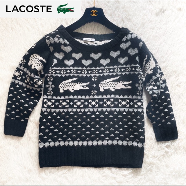 2022人気の ラコステ - LACOSTE LACOSTE ニット ノルディックセーター ワニマーク ニット+セーター