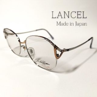 ランセル(LANCEL)のLANCEL メガネフレーム シルバー 日本製 04(サングラス/メガネ)