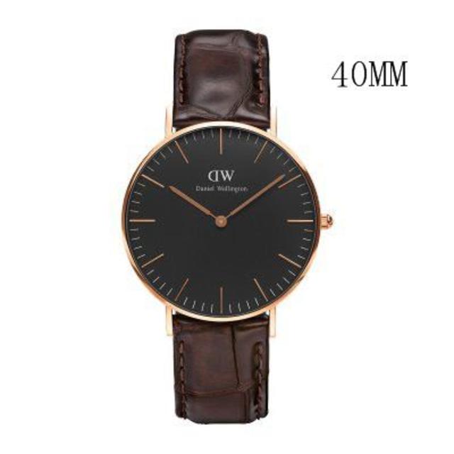 Daniel Wellington(ダニエルウェリントン)のダニエルウェリントン　ピンクゴールド×ワニダークブラウン40MM「ラッピング無料 メンズの時計(腕時計(アナログ))の商品写真