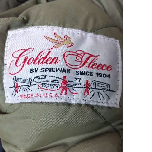 SPIEWAK(スピーワック)の希少 USA製 SPIEWAK golden fleece N -2B 38 黒 メンズのジャケット/アウター(フライトジャケット)の商品写真