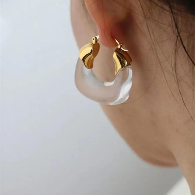 glass & metal ピアス【再入荷】1点のみ - ピアス
