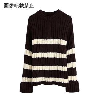 ザラ(ZARA)の🎄12月新作🎅6970◆ボーダー柄 ニット セーター(ニット/セーター)