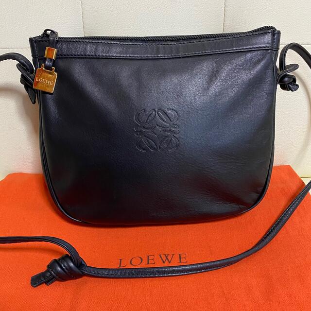 美品　LOEWE オールド　ロエベ　ナッパレザー　ミニ　ショルダー　バッグ