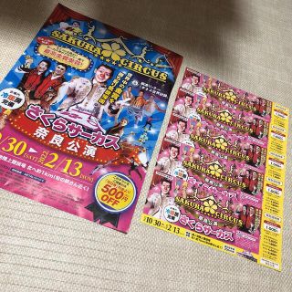 さくらサーカス　奈良公演　特別割引チケット　5枚(サーカス)