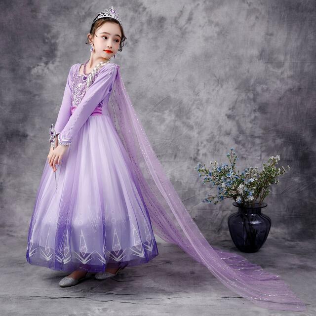 紫可愛いチュールワンピースキッズドレス110サイズの通販 By Love Babyプロフ必読 ラクマ