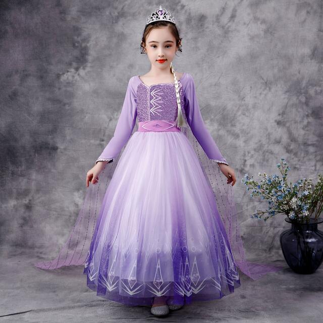 紫可愛いチュールワンピースキッズドレス110サイズの通販 By Love Babyプロフ必読 ラクマ