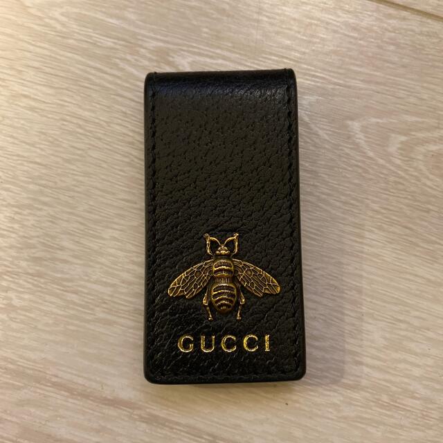 希少✨グッチ マネークリップ 財布 ビー ハチ ロゴ刻印 ゴールド金具