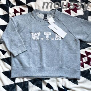 マウジー(moussy)のmoussy春 未使用タグ付き ショート丈スウェット七分袖トップス 値下げ不可(トレーナー/スウェット)