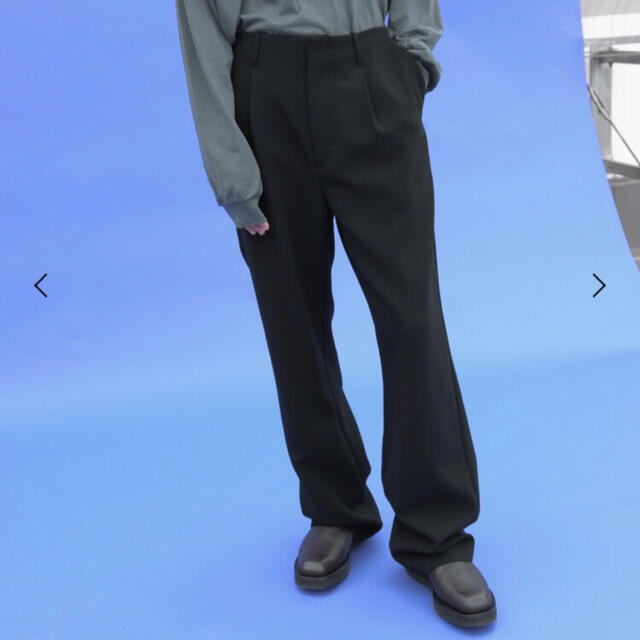 驚きの値段で】 TENSE WOOL DOUBLE CLOTH WIDE SLACKS スラックス